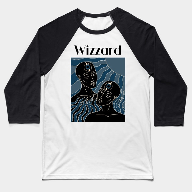 The Dark Sun Of Wizzard Baseball T-Shirt by limatcin